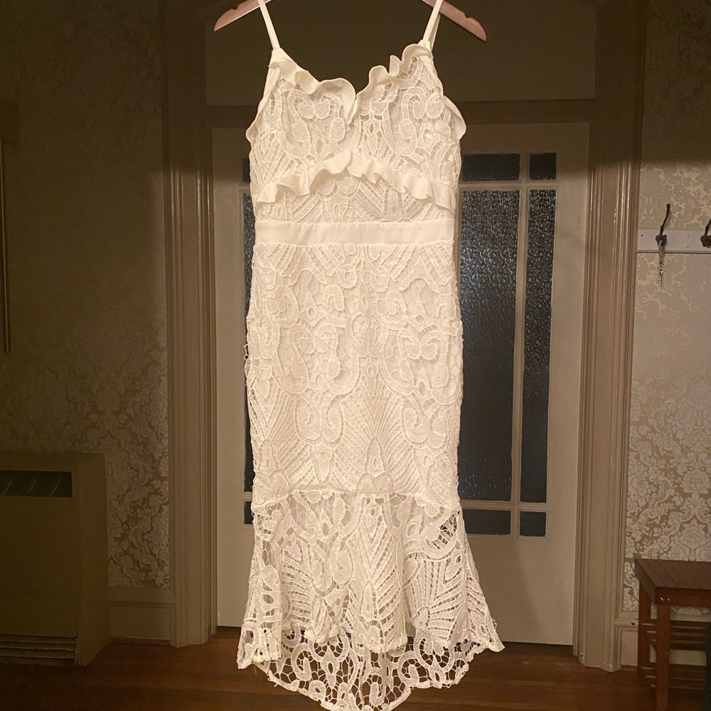 White Lace Dress, New!